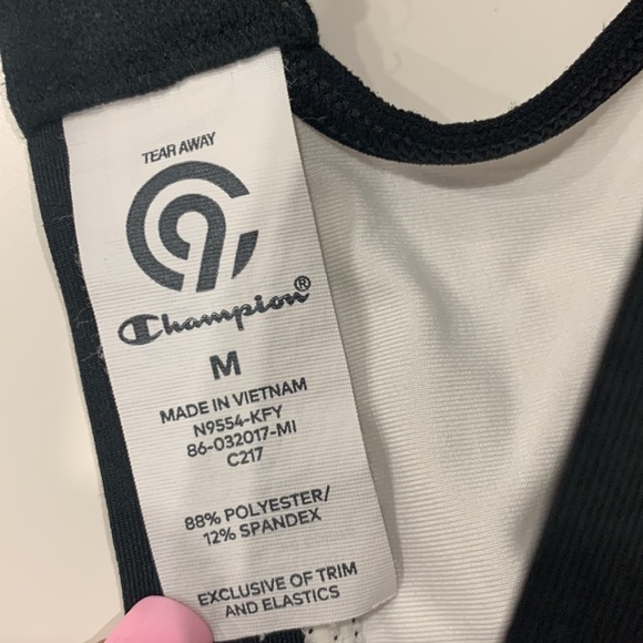 Champion Cutout-Back Sport Bar size Medium white & black - Picture 3 of 6